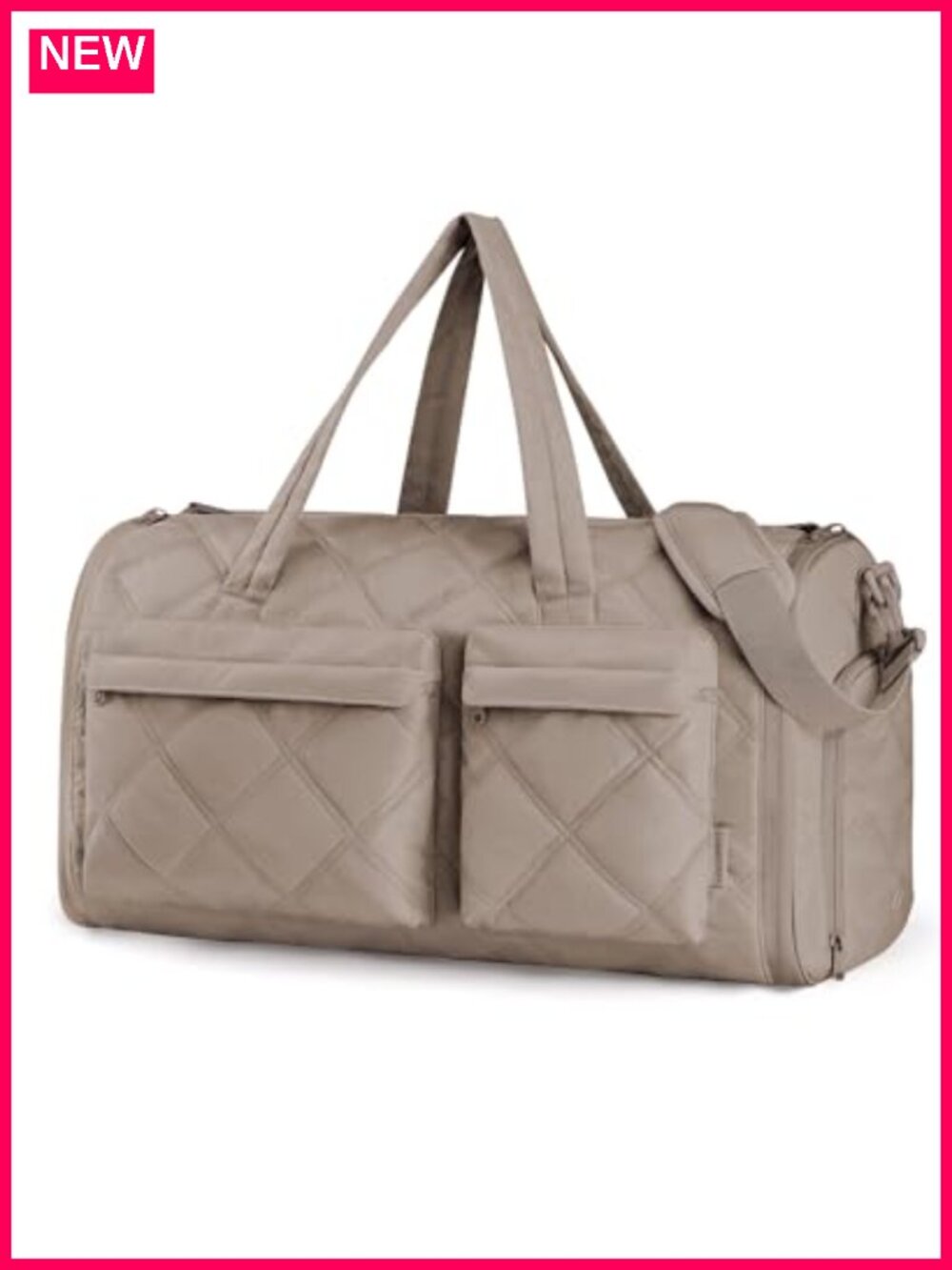 2-in-1 Convertible Garment Duffel Bag, Water-Resistant Travel Carry-on with
